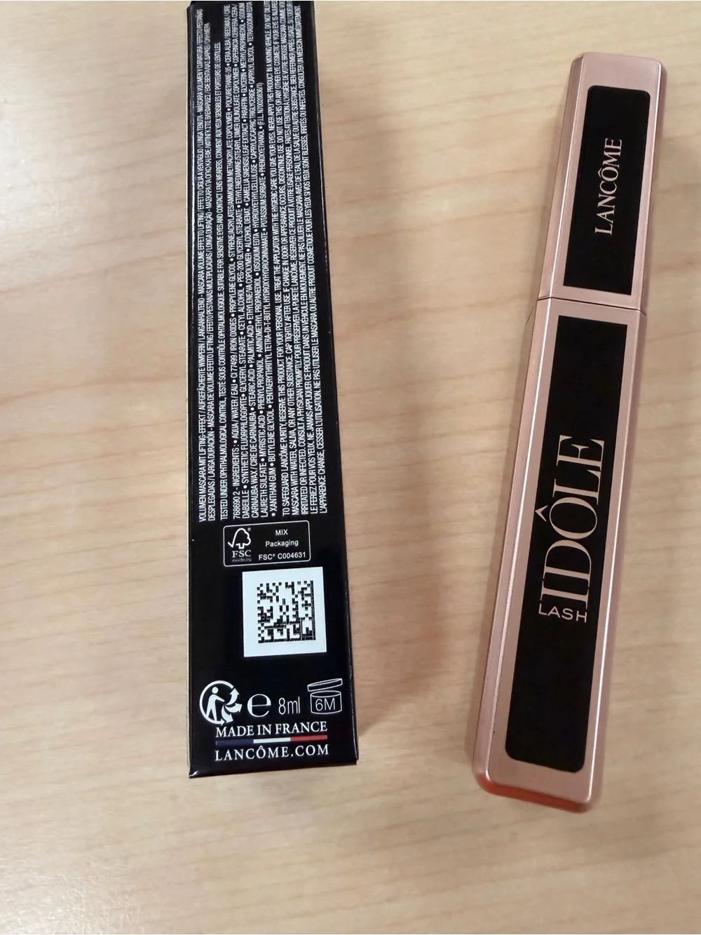 LANCOME IDOLE LASH LASH LIFTING VOLUMIZING MASCARA 01 GLOSSY BLACK 0.27 OZ - NWB